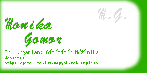 monika gomor business card